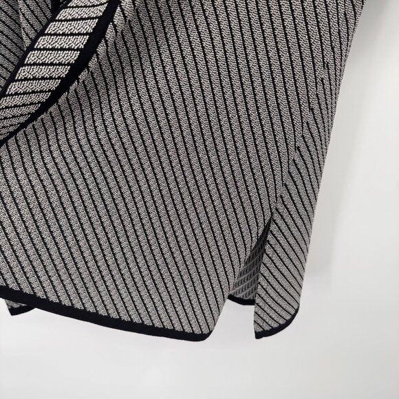 Exclusively Misook Womens Black pattern Open Cardigan jacket size large - Picture 7 of 14